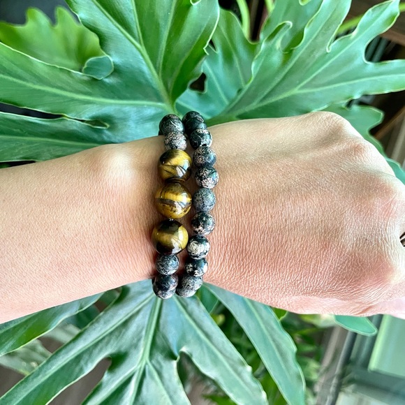 Jewelry - Tigers eye & Jasper bracelet set